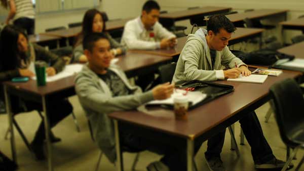 Meijer likes the small size of classes at Kwantlen. (Photo by Paul Fleischanderl)