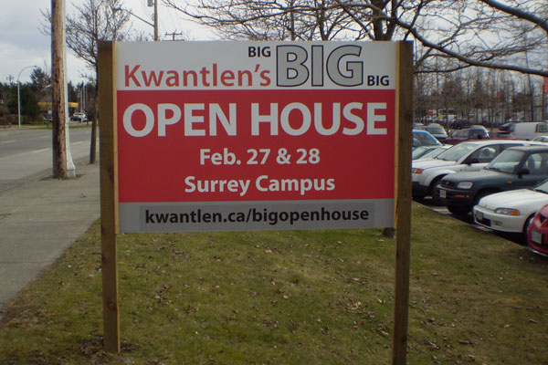 The Big Big Open House, held at Kwantlen's Surrey campus, was advertised with much fanfare.